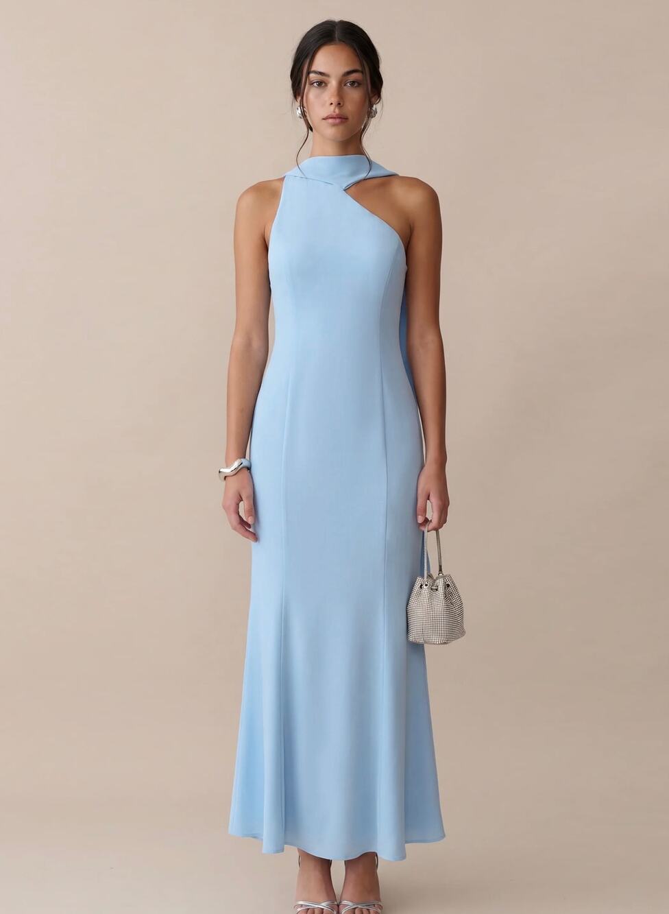New O.P.T Citara Dress light blue size 10 $245 - Picture 1 of 6